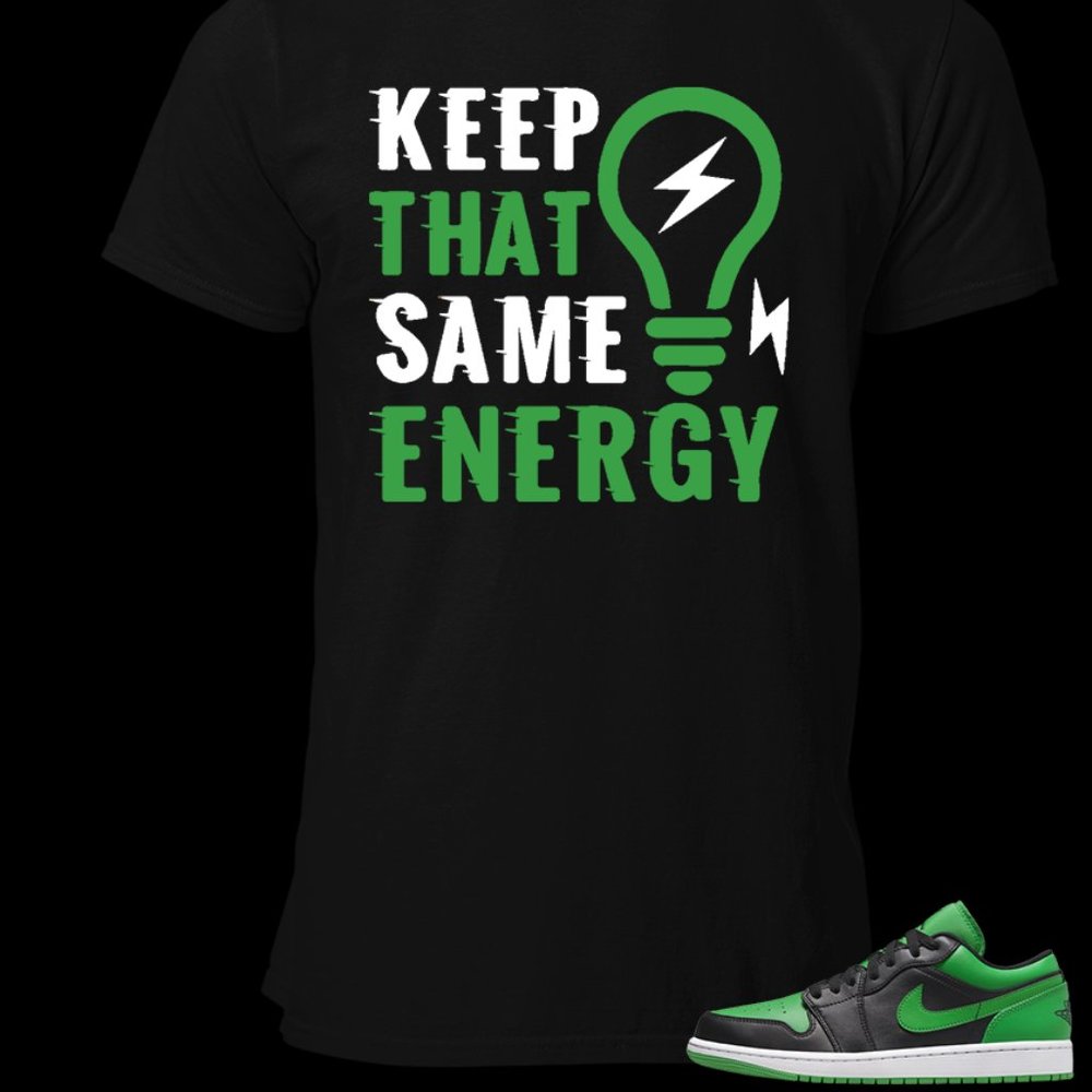 Tee to match Green and black Jordan 1 Low